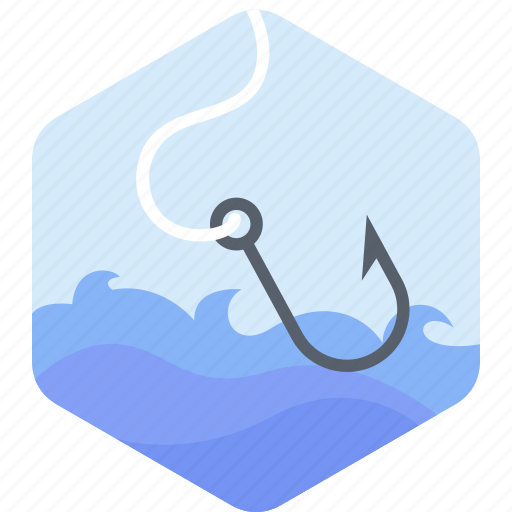 Bait, fish, fishing, hook, water icon - Download on Iconfinder
