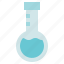 liquid, round flask, tube, chemistry 