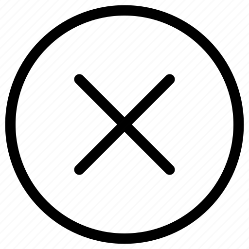 Circle, cross, delete, remove, turnoff, cancel, close icon - Download on Iconfinder