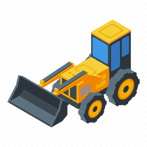 Construction, machinery, isometric icon - Download on Iconfinder
