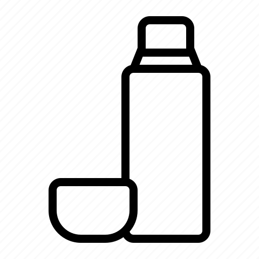 Thermo, thermos, hot water bottle, water flask, beverage, cup, bottle icon - Download on Iconfinder