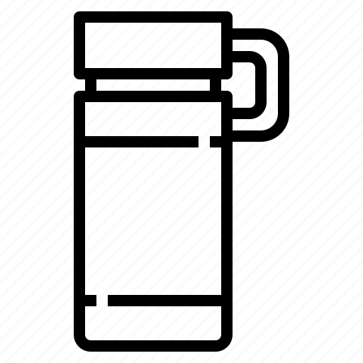 Thermos, water, flask, hot, container, camping icon - Download on Iconfinder