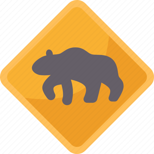 Beware, sign, bear, dangerous, animal icon - Download on Iconfinder
