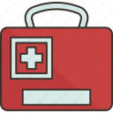 medicine, aid, kit, emergency, case