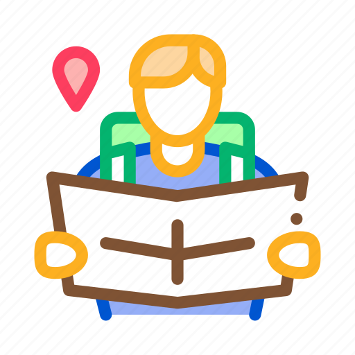 Extreme, linear, map, reading, signs, tourism, tourist icon - Download on Iconfinder