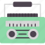 radio, cassette, boombox, player, recorder, stereo, icon 