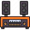 speakers, loudspeaker, moniter, stereo, icon