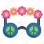glasses, funny, hippies, flower, mustache 