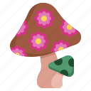 mushroom, organic, hippies, flower, food