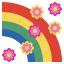 rainbow, cultures, weather, hippies, flower 