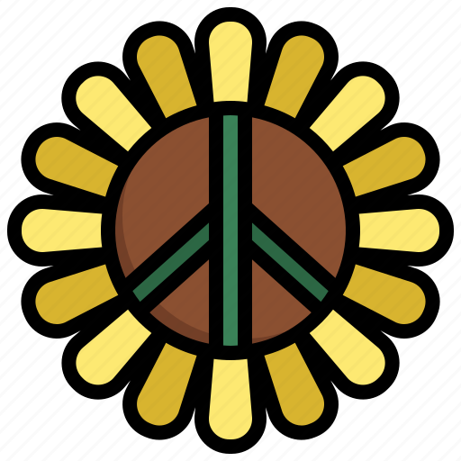Flower, hippies, nature, peace, blossom icon - Download on Iconfinder