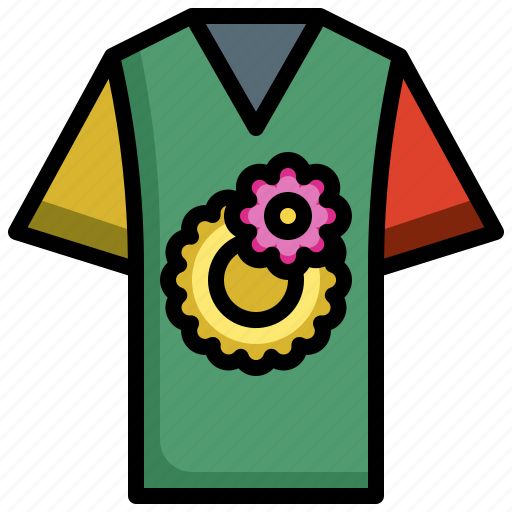 Tshirt, clothing, fashion, hippies, flower icon - Download on Iconfinder