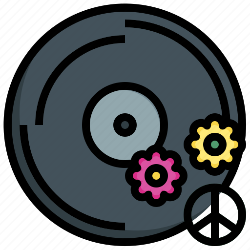 Vinyl, disc, music, multimedia, antique, song, peace icon - Download on Iconfinder