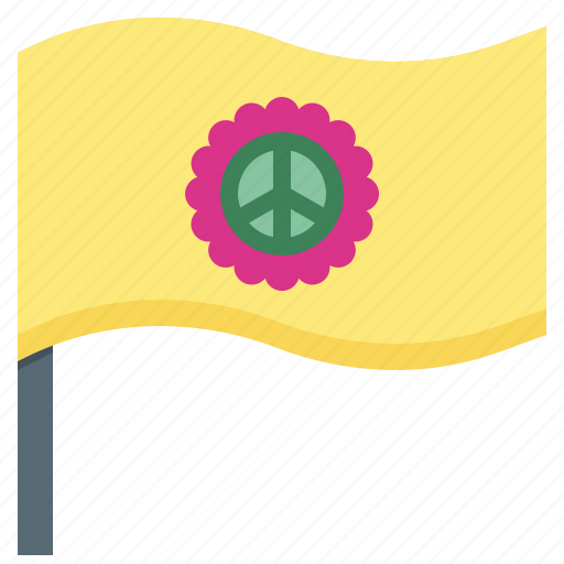 Flag, miscellaneous, hippies, peace icon - Download on Iconfinder