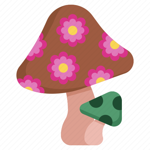 Mushroom, organic, hippies, flower, food icon - Download on Iconfinder