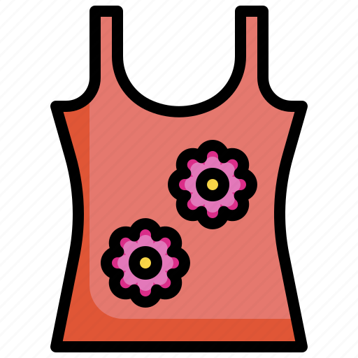 Singlet, clothing, fashion, hippies, flower icon - Download on Iconfinder