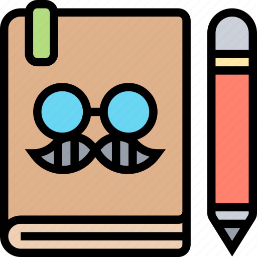 Notebook, pencil, diary, notes, writing icon - Download on Iconfinder