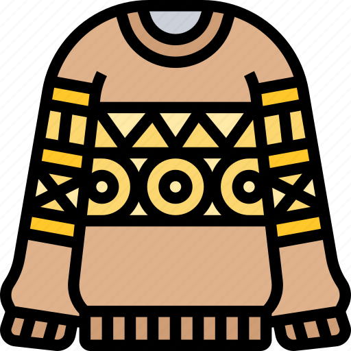 Sweater, clothes, outfit, winter, fashion icon - Download on Iconfinder