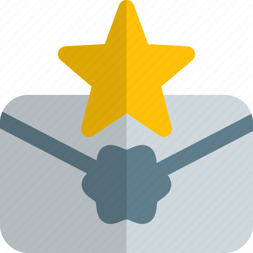 Envelope, star, letter, fashion icon - Download on Iconfinder