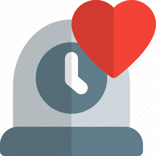 Clock, time, heart, fashion icon - Download on Iconfinder