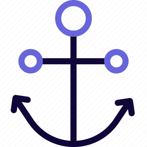 Anchor, marine, tool, style icon - Download on Iconfinder
