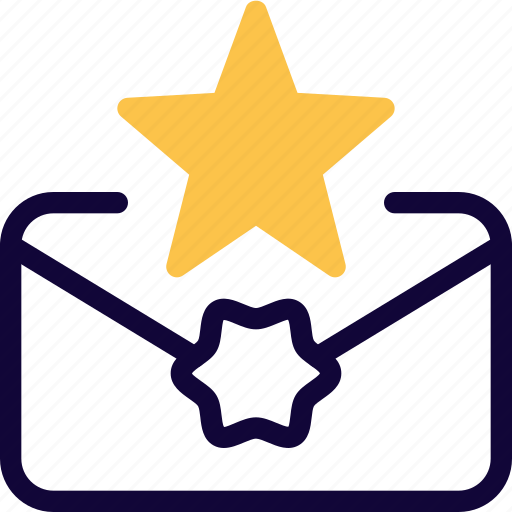 Envelope, star, letter, document icon - Download on Iconfinder