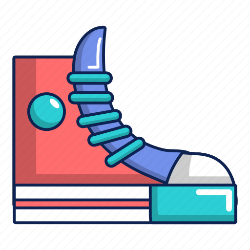 Cartoon, hipster, logo, music, shoes, sneakers, woman icon - Download on Iconfinder