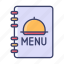 food, menu, list, restaurant, book 