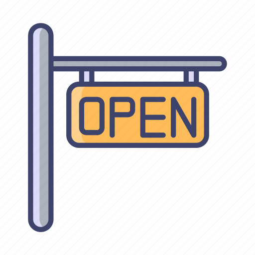 Open, board, restaurant, shop, sign icon - Download on Iconfinder
