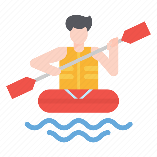 Adventure, boat, extreme, kayak, rafting, river, water icon - Download on Iconfinder