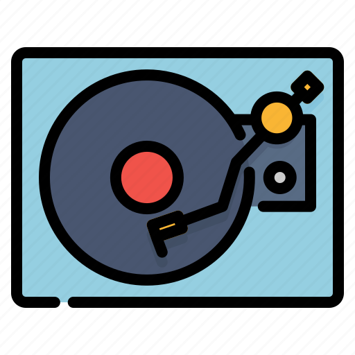 Music, musical, player, record, retro, vinyl icon - Download on Iconfinder