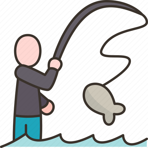 Fishing, fish, catch, water, hobby icon - Download on Iconfinder