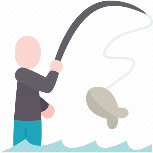 Fishing, fish, catch, water, hobby icon - Download on Iconfinder