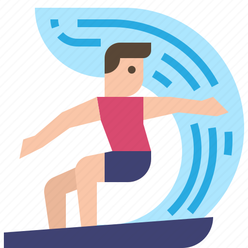 Surfing, wave, surf, surfboard, hobby icon - Download on Iconfinder