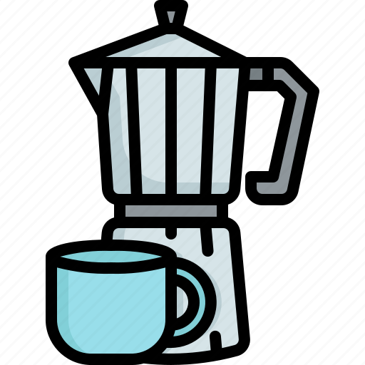 Coffee, maker, moka, pot, mug, beverage icon - Download on Iconfinder