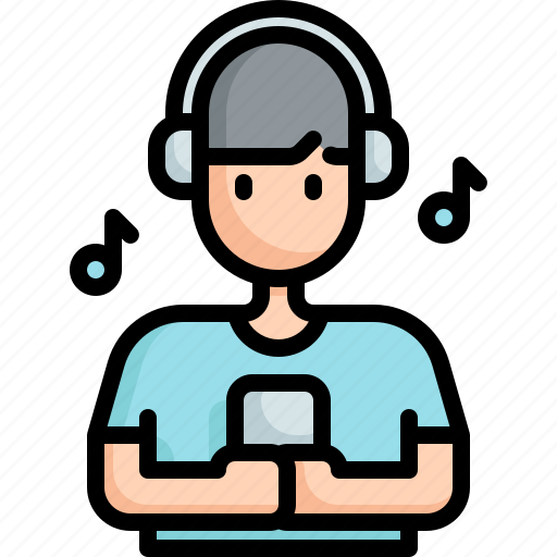 Listen, music, instrument, audio, sound, hobby, free time icon - Download on Iconfinder