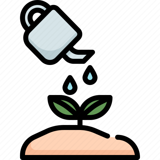 Watering, gardening, garden, plant, can, hobby, free time icon - Download on Iconfinder