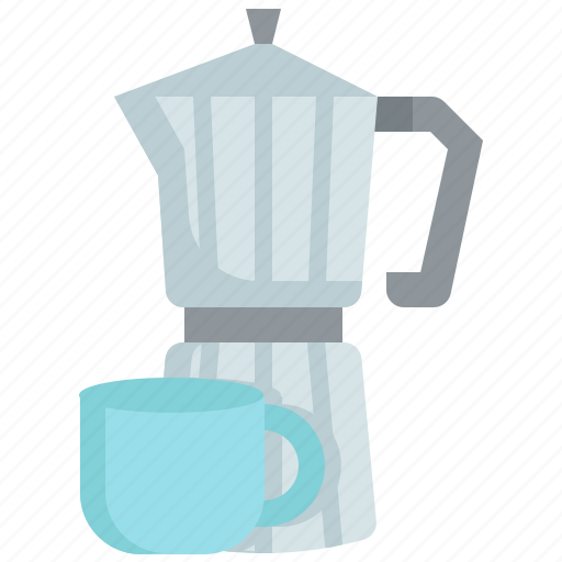 Coffee, maker, moka, pot, mug, drink, beverage icon - Download on Iconfinder