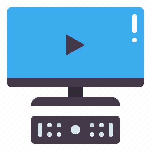 Video, watching, tv, play, button, electronics, remote icon - Download on Iconfinder