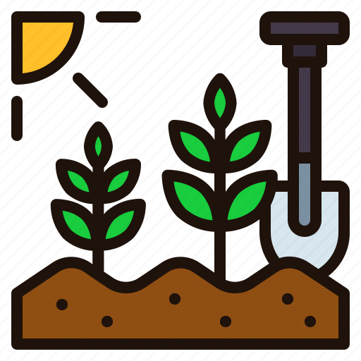 Farming, gardening, tools, garden, shovel, sprout, digging icon - Download on Iconfinder
