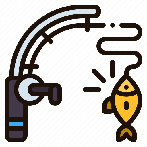 Fishing, rod, fish, hook, sports, competition, fisher icon - Download on Iconfinder