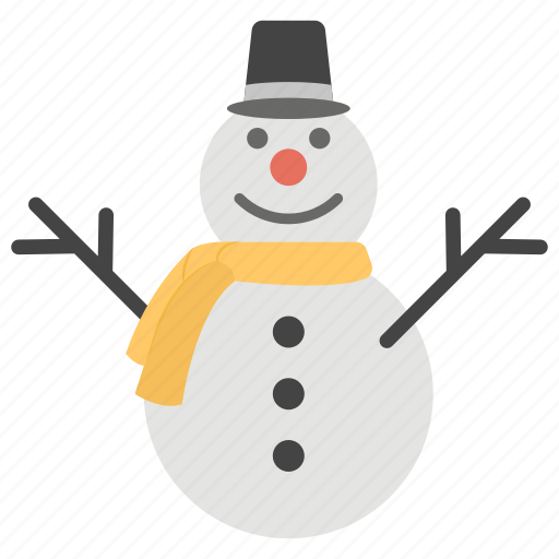 Christmas snowman, frozen snowman, holiday concept, smiling snowman, snowman icon - Download on Iconfinder