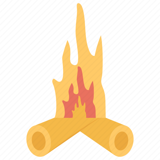 Bonfire, campfire, fire, firewood, flame icon - Download on Iconfinder