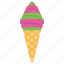 cone, cornet, dessert, ice cream, poke 
