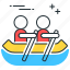 rafting, river, kayak, paddle, raft 