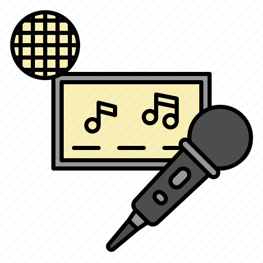 Karaoke, microphone, tv, disco, ball, hobby, entertainment icon - Download on Iconfinder
