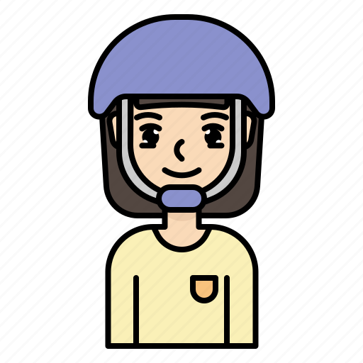 Skater, skateboard, roller, woman, avatar, hobby icon - Download on Iconfinder