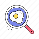 cooking, frying, egg, hobby, leisure, time