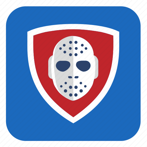 Application, blue, club, hockey, red, shield icon - Download on Iconfinder