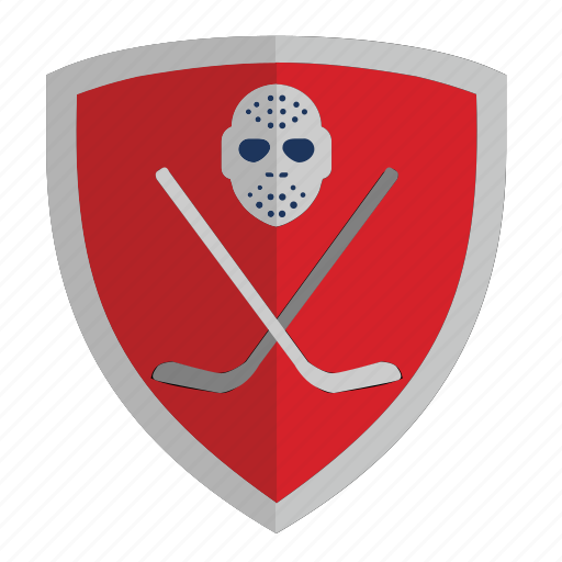 Club, hockey, puck, red, shield icon - Download on Iconfinder